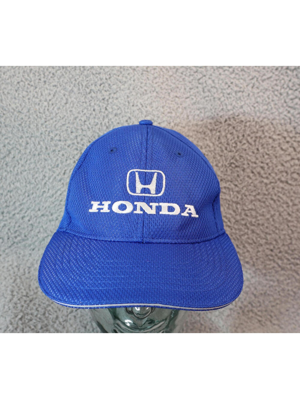 Honda Hat Blue Mesh Strapback White Embroidered OS 6 panel